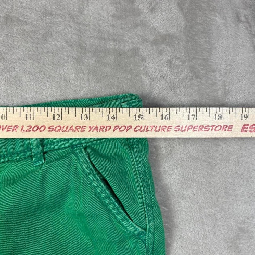 Y2K ambercrombie and fitch Green low rise shorts with adjustable waistband - Picture 3 of 7